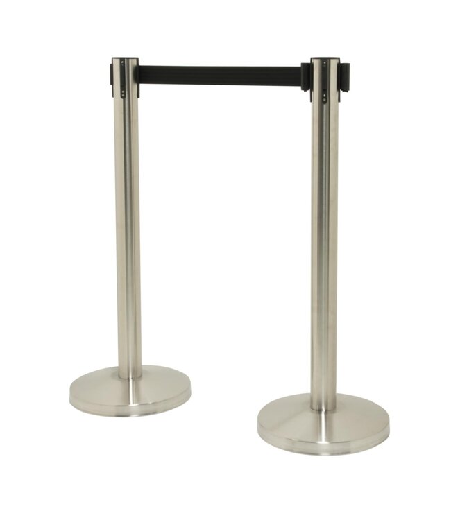 Afzetpalen | Budget | Uittrekbaar | Chroom | 2 stuks