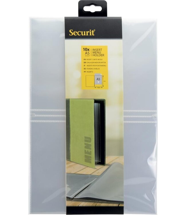 Menukaart insteekhoezen | A5 | 10 stuks