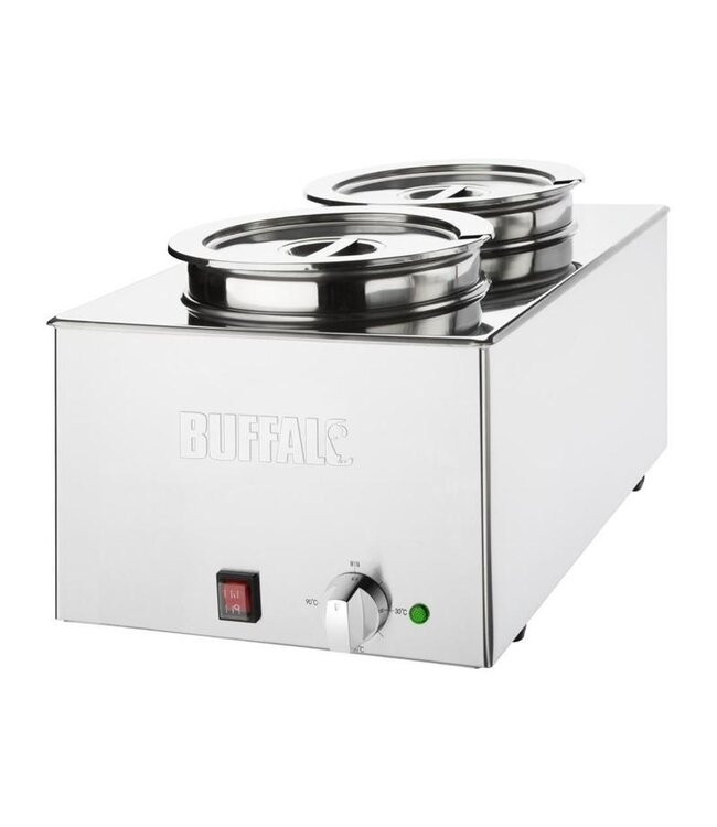 Buffalo Bain-marie | 2 Ronde potten | 2x 5,2L