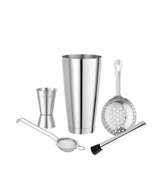 Cocktail set | 6-delig | RVS
