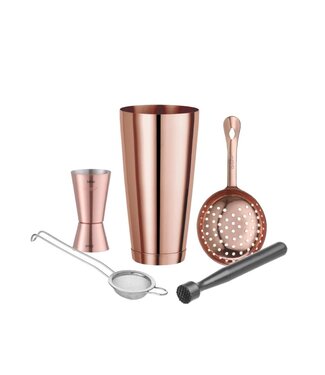 Cocktail set | 6-delig | Koper