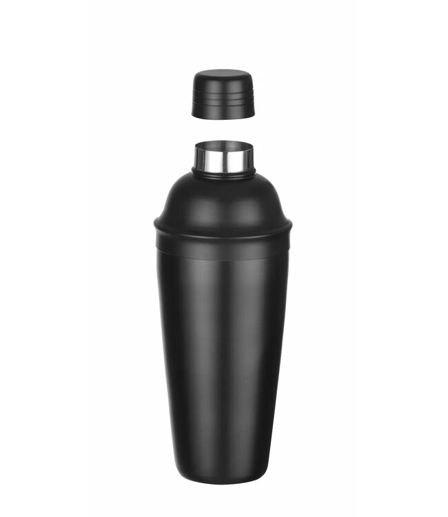 Cobbler cocktailshaker | Zwart | 3-delig | 795ml