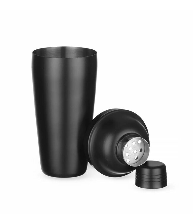 Cobbler cocktailshaker | Zwart | 3-delig | 795ml