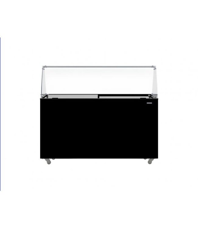 Schepijsvitrine Tenerife | 10x 5L | Zwart | (H)122,9x143,9x72,7cm