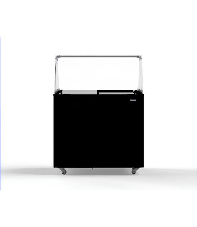 Schepijsvitrine Corsica | 6x 5L | Zwart | (H)122,9x90,9x68,4cm