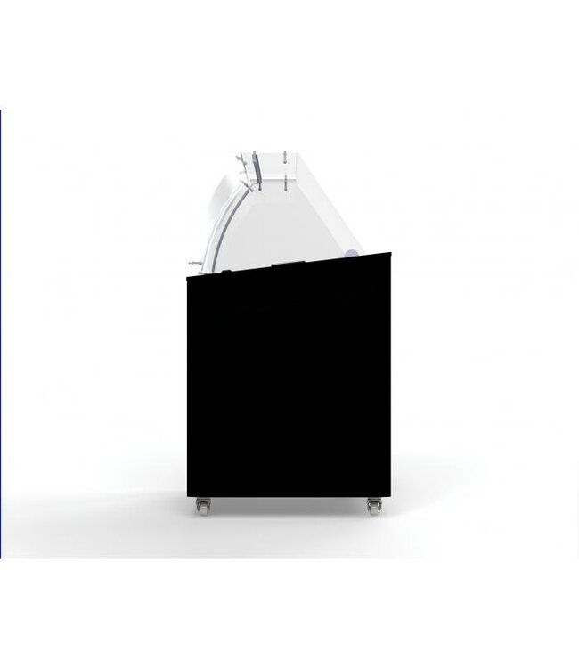 Schepijsvitrine Corsica | 6x 5L | Zwart | (H)122,9x90,9x68,4cm