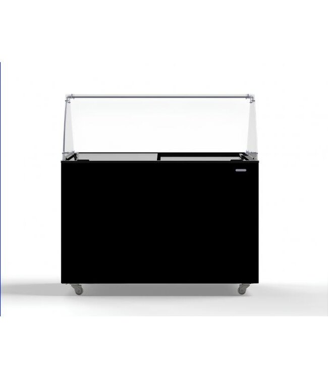 Schepijsvitrine Java | 8x 5L | Zwart | (H)122,9x118,4x68,4cm