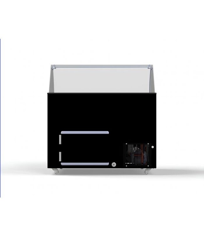 Schepijsvitrine Java | 8x 5L | Zwart | (H)122,9x118,4x68,4cm