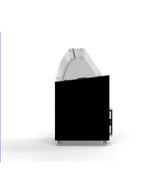 Schepijsvitrine Java | 8x 5L | Zwart | (H)122,9x118,4x68,4cm