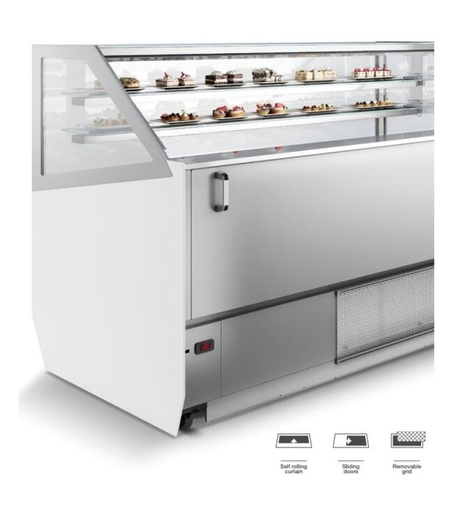 Schepijsvitrine Millenium 16 | 16x 5L | Wit | (H)135,6x149,6x105,4cm