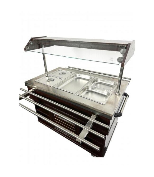 Gekoelde buffetwagen 4/1GN | 1500x700mm