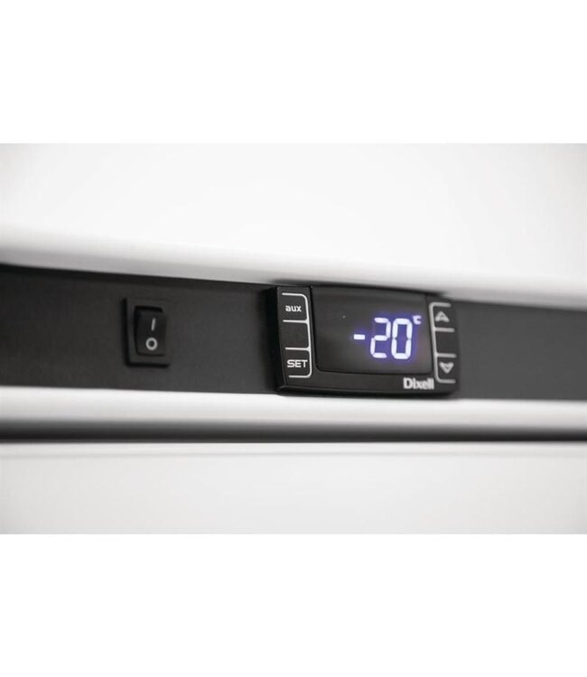 Vrieskast met glazen deur | 365L | Wit | (H)185,5x60x62cm