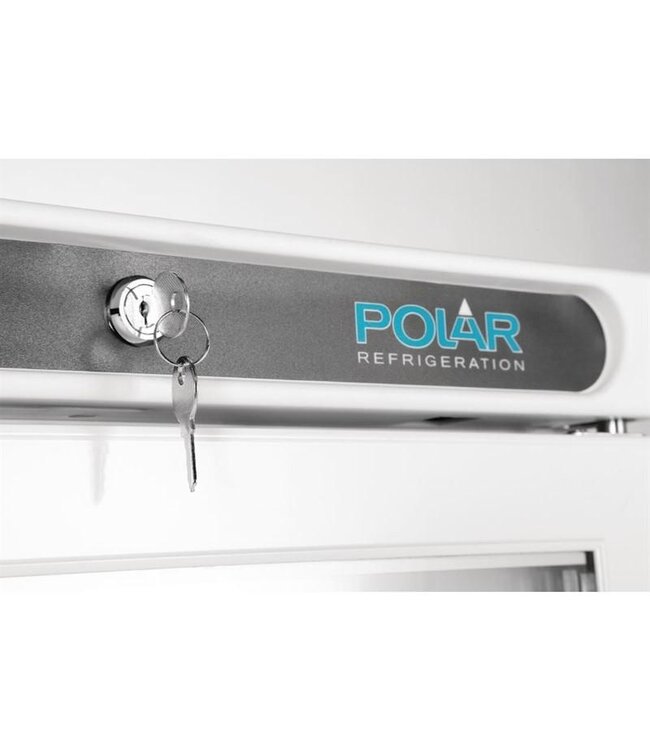 Vrieskast met glazen deur | 365L | Wit | (H)185,5x60x62cm