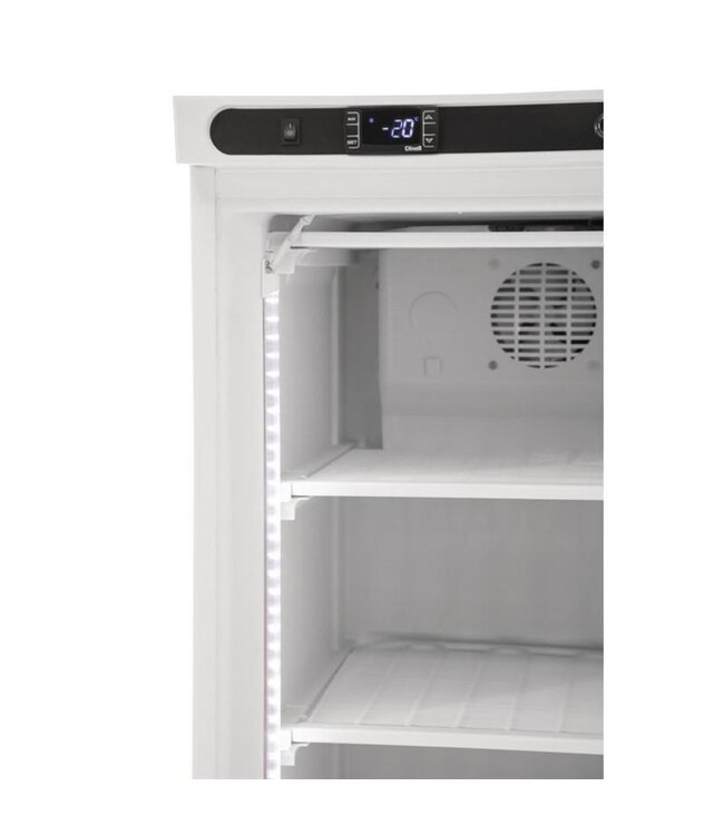 Vrieskast met glazen deur | 365L | Wit | (H)185,5x60x62cm