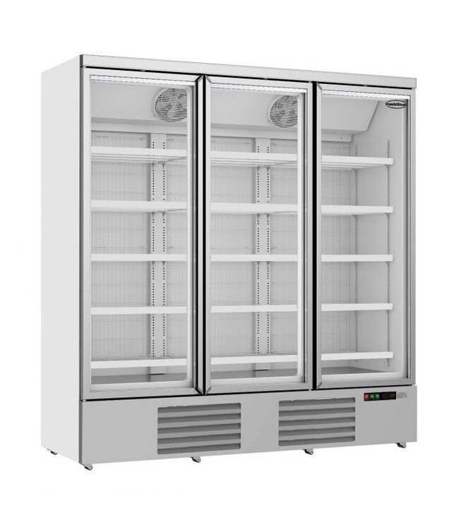 Vrieskast met 3 glazen deuren | Side-by-side | 1450L | (H)199,7x188x71cm