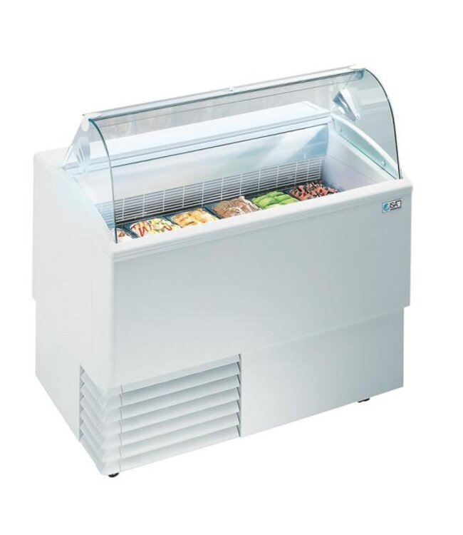 Schepijsvitrine Isetta met onderkoeling | 6+6x 5L | (H)117,6x(B)118,4x(D)80cm