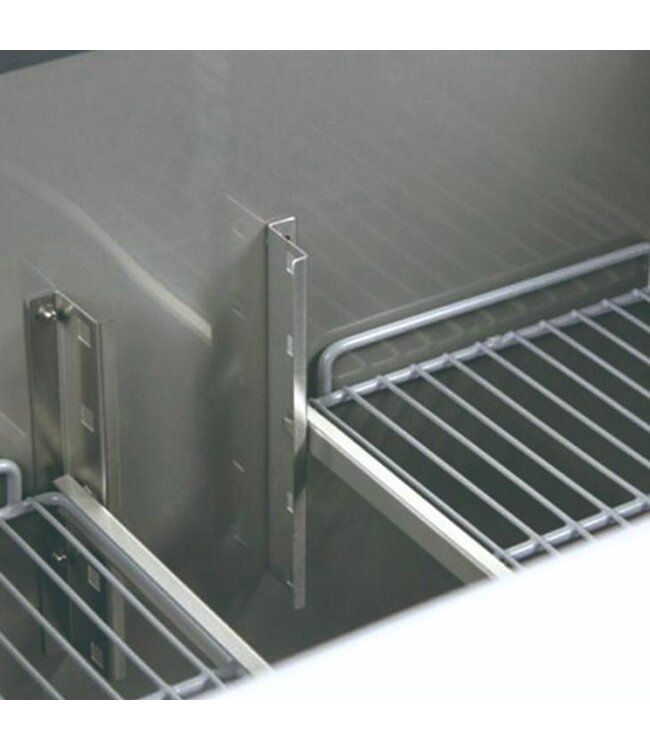 Koelwerkbank Chef Line | 2 Deurs | RVS | Met wielen | (H)85x136x70cm