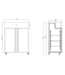 Koelkast Chef Line | 1476L | RVS | Dubbeldeurs | Met wielen | (H)201x148x83cm