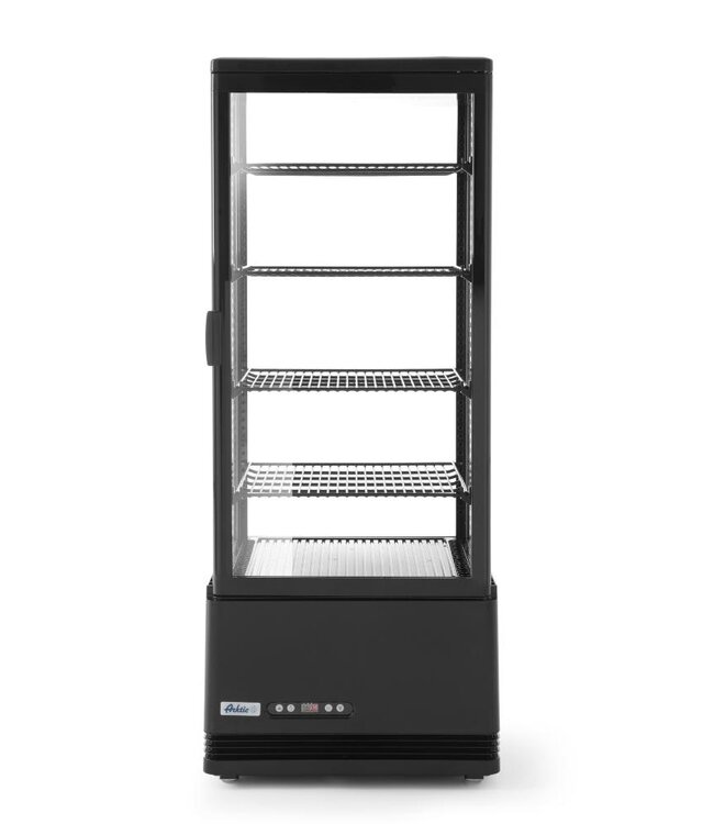 Koelvitrine tafelmodel groot | Zwart | 98L | (H)111,6x(B)45,2x(D)40,6cm