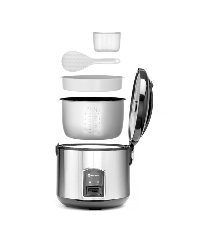 Rijstkoker met stoomfunctie - 0,8kg rijst - 1,8L inhoud