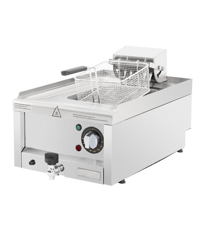 Friteuse Buffalo 600 Serie | Tafelmodel | Elektrisch | 8 Liter | 6kW | (B)40x(D)60x(H)24cm