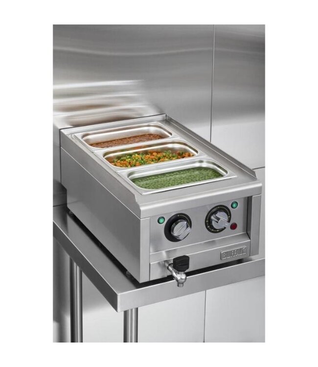 Bain-marie | Buffalo 600 Serie | 1/1GN | 150mm diep | Zonder GN bakken