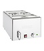 Bain-marie | 2x 1/3GN + 2x 1/6GN | 150mm diep | Incl. GN bakken