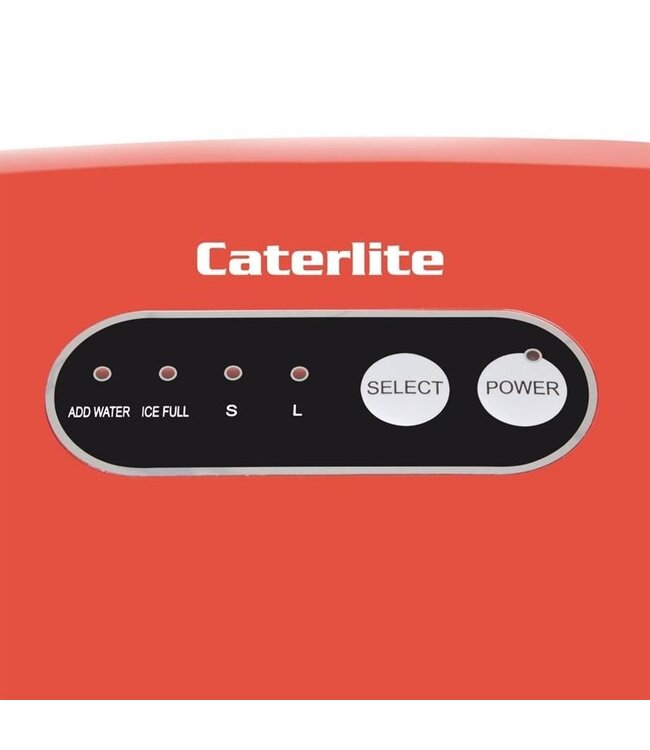 IJsblokjesmachine Caterlite | Handmatig water vullen | Holle ijsblokjes | 10kg/24u | 1kg bunker