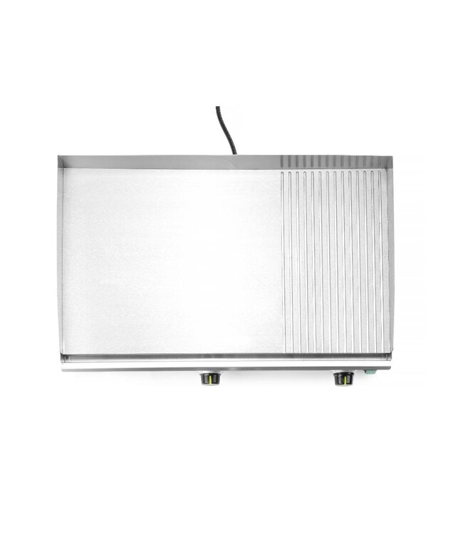 Bakplaat Kitchen Line | Glad/gegroefd | 3,5kW | (B)69,7x(D)47,4x(H)24,1cm