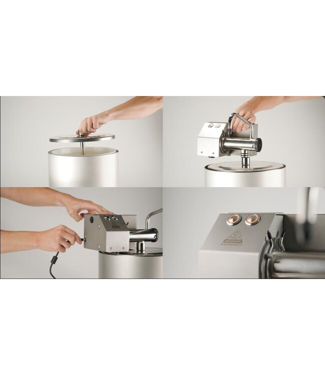 DispoJet sausdispenser | Elektrisch | Rood | ⌀285mm x (H)245mm