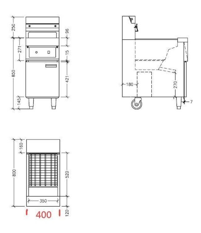 Elektrische friteuse - 25L