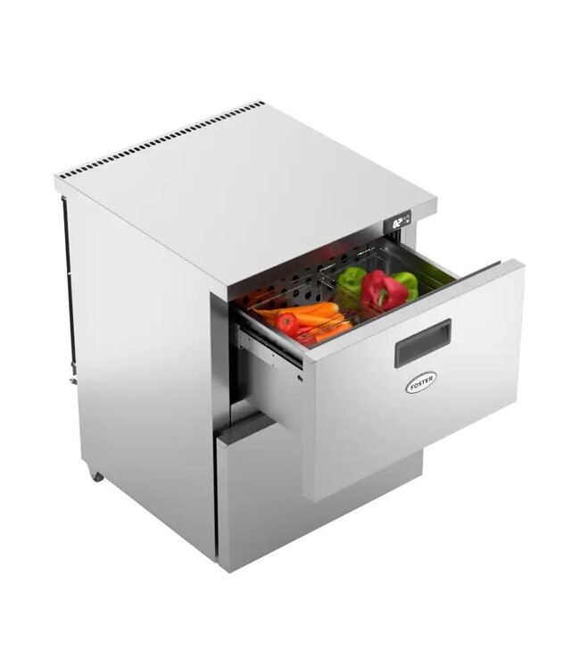 Koelkast met 2 lades | Foster HR1502D-13-173 | Onderbouw | 150 liter