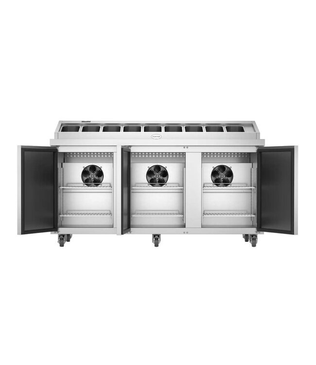 Saladière | Foster FPS3HR-15-153 | 3 Deuren | Boven 9x 1/3GN | (H)106x(B)172x(D)85cm