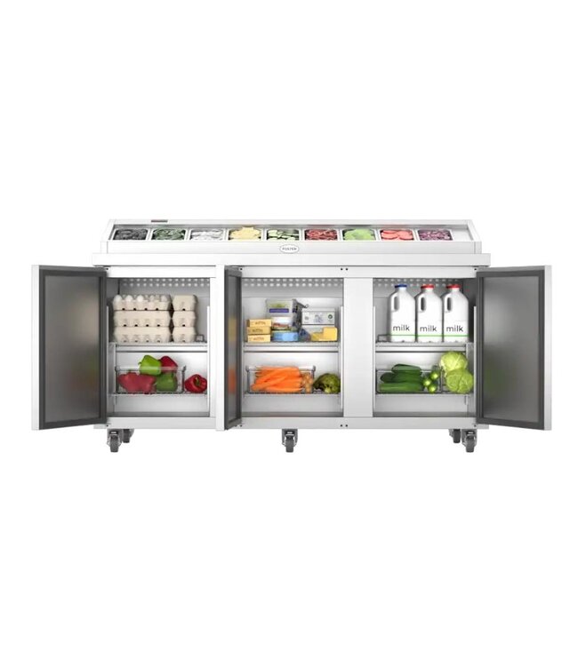 Saladière | Foster FPS3HR-15-154 | 3 Deuren | Boven 9x 1/3GN | (H)106x(B)172x(D)85cm