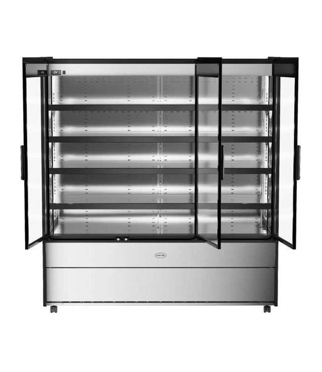 Koelvitrine EcoShow EMD1800G | 5 Niveaus | 1332 liter | (H)196x(B)179,5x(D)76,7cm