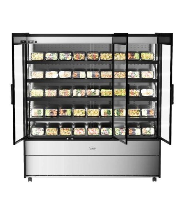 Koelvitrine EcoShow EMD1800G | 5 Niveaus | 1332 liter | (H)196x(B)179,5x(D)76,7cm