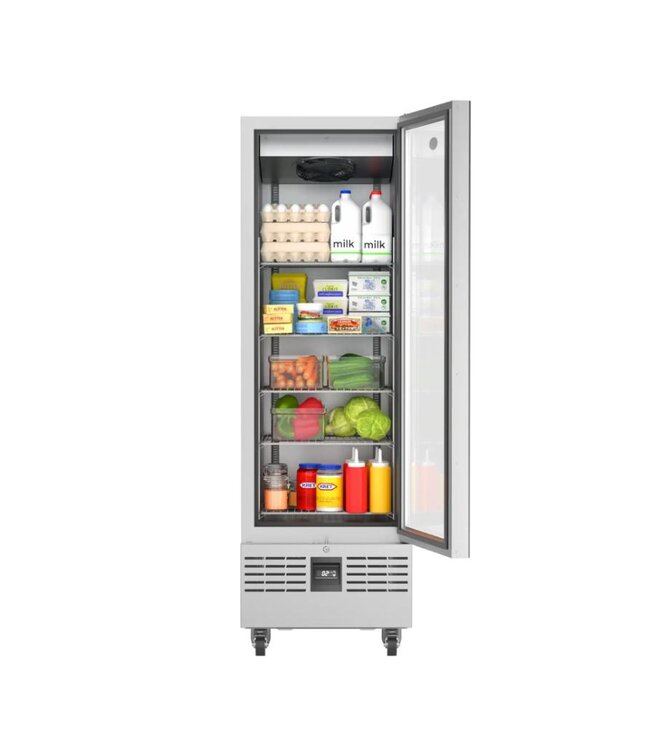 Koelkast Foster Slimline FSL400G | Glazen deur | 400 liter | (H)191x(B)60x(D)70,5cm