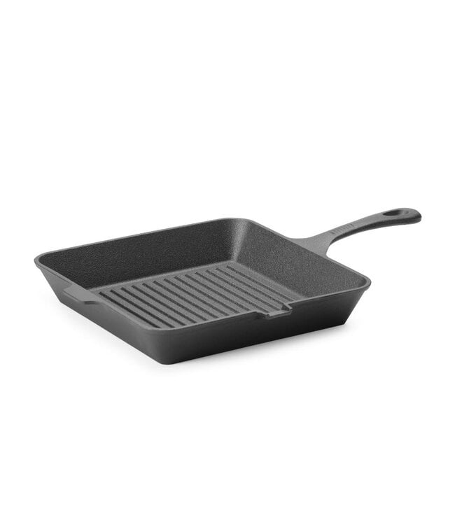 Gietijzeren grillpan | Vierkant | 26,5x26,5cm