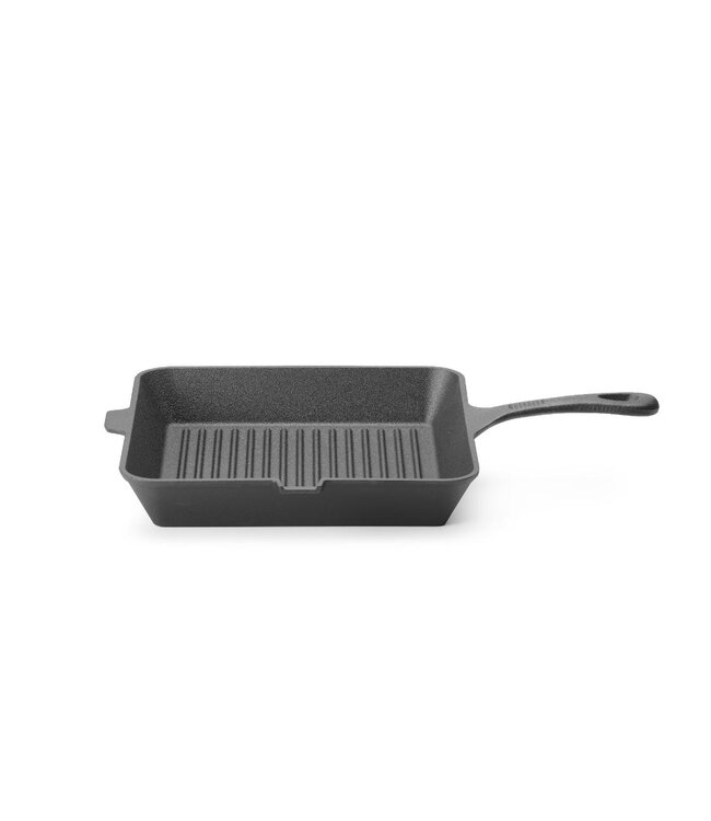 Gietijzeren grillpan | Vierkant | 26,5x26,5cm