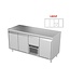 Koelwerkbank | Layout 1 | 3 Deurs met 1 lade | -5 tot 8° | (H)85/90x(B)172x(D)70cm