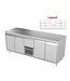 Koelwerkbank | layout 3 | 13 lades | -5 tot 8° | (H)85/90x(B)213x(D)70cm