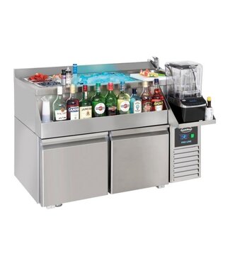 Combisteel Cocktail bar station | 1200x760x1000mm | Inclusief onderkoeling 2 deuren