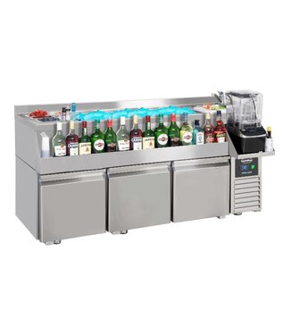 Combisteel Cocktail bar station | 1600x760x1000mm | Inclusief onderkoeling 3 deuren