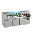 Cocktail bar station | 1600x760x1000mm | Inclusief onderkoeling 3 deuren