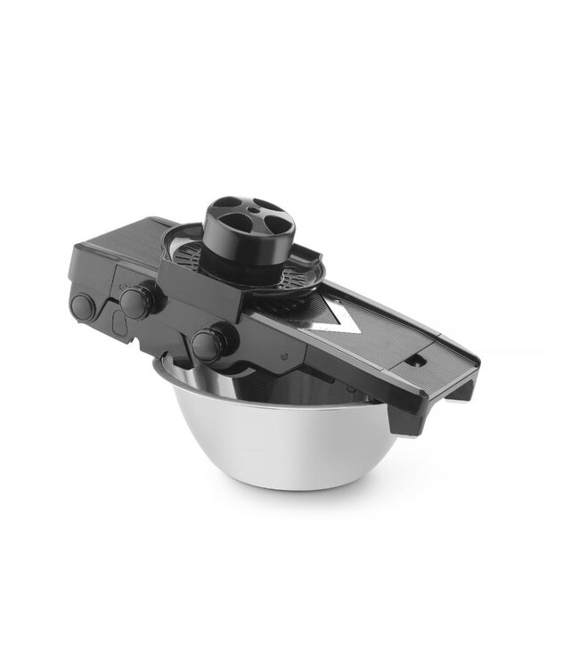 Groentesnijder V-vorm met vijf messen | 13x33,5x(H)7,5cm