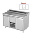 Saladette | layout 1 | 2 deurs en 1 lade | boven 7x 1/6GN | (H)85/90x(B)130x(D)70cm