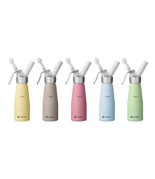 Slagroomapparaat | 0,5 Liter | Ø8x(H)26cm | Verkrijgbaar in 5 kleuren