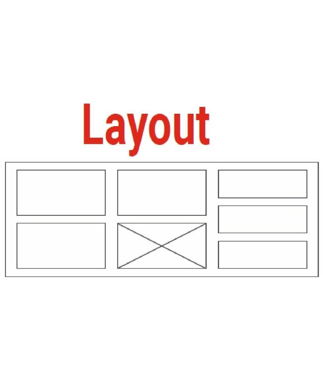 Saladette | layout 8 | 6 lades | boven 7x 1/6GN | (H)85/90x(B)130x(D)70cm