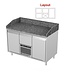 Pizza koelwerkbank | layout 4 | 1 deurs met 3 lades | (H)85/90x(B)130x(D)70cm