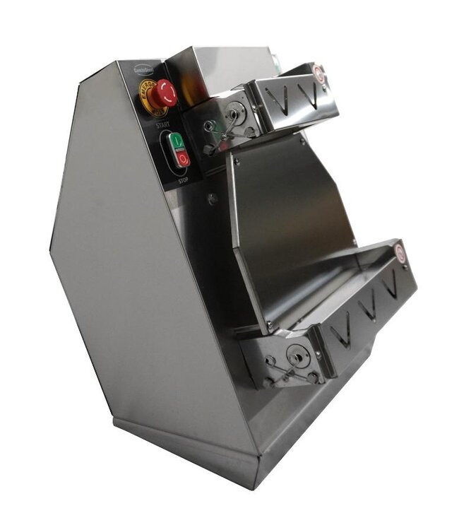 Pizza deegroller | Recht model | RVS | 200 tot 390mm